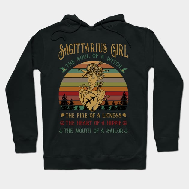 Sagittarius Girl The Soul Of A Witch Awesome T shi Hoodie by TeeLovely